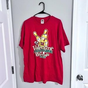 2005 Red Graphic Miller High Life Valentine Winner Bowling Shirt